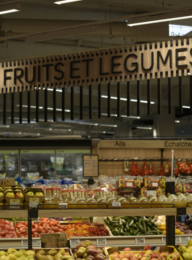 carrefour Market Ferry . Bordeaux , réalisation l&l Lameynardie