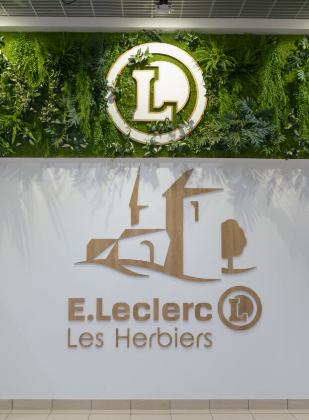 e.Leclerc . Les Herbiers, réalisation l&l Lameynardie