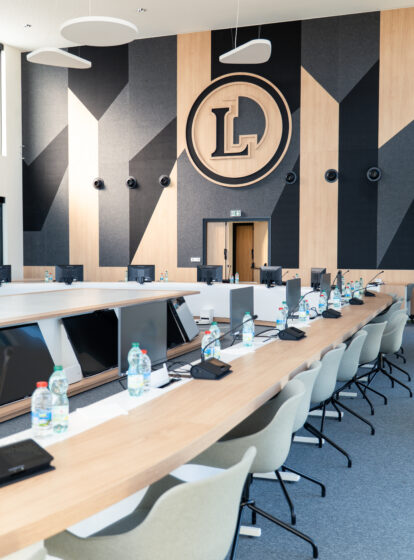 SCASO Base Logistique E.Leclerc  . Beychac-et-Caillau, réalisation l&l Lameynardie