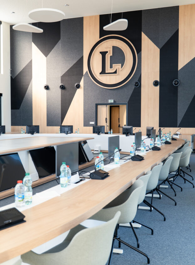 SCASO Base Logistique E.Leclerc  . Beychac-et-Caillau, réalisation l&l Lameynardie